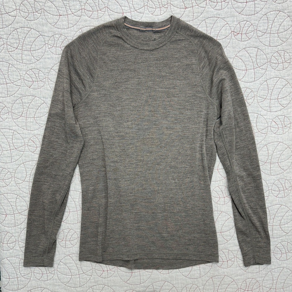 Smartwool NTS 250 Base Layer Top Brown Merino Wool / Men's Large